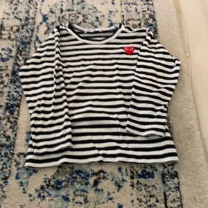 Come des garcons Long sleeve stripe shirt